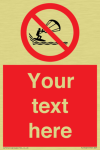 Custom No kite surfing